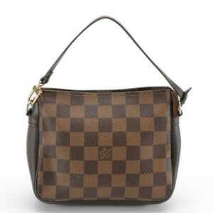 Louis Vuitton Trousse Accessories Pochette in Damier Ebene Canvas